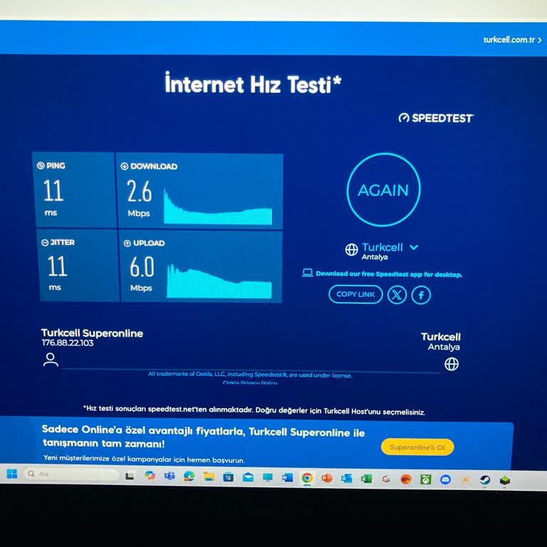 Antalya Uncalı'da Düşük İnternet Hızı Ve Sürekli Sorunlar