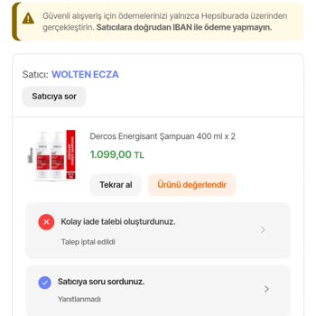Hepsiburada Üzerinden Aldığım Ürün Sahte Çıktı Mağduriyetim Giderilsin