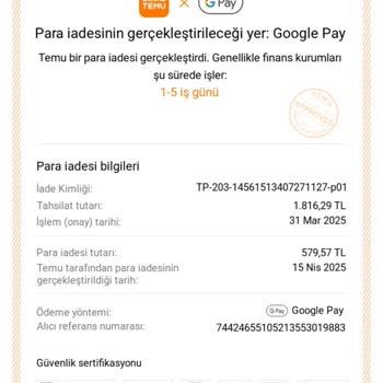 Ücret İadesi Gecikti, Bilgi Verilmiyor!