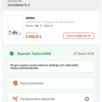Üç Ayda Yıpranan Adidas Ayakkabı Hayal Kırıklığı