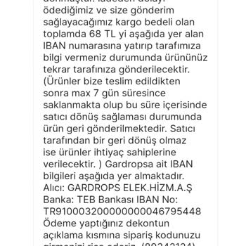 Gardrops İade Kargom Başkasına Teslim Edildi, Ürünüm Kayboldu