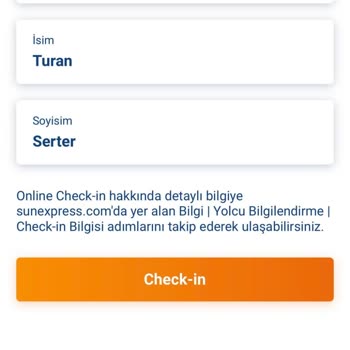 SunExpress Online Check-in Sorunu Ve Uçuş Mağduriyeti