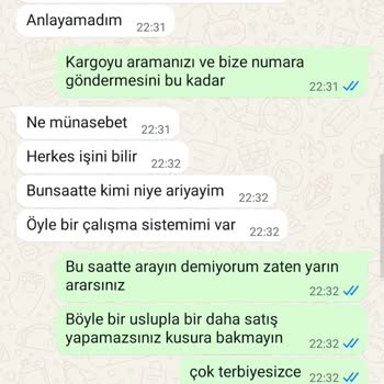 Kargo Takibi İçin Bilgi Almak İsterken Kaba Cevap Aldım