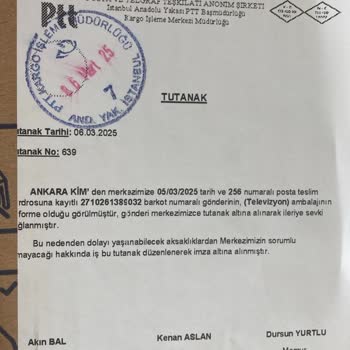 Taşıma Hasarı Ve Skandal Çözüm Önerisi: Epttavm Ve PTT Kargo Sorumluluk Almıyor