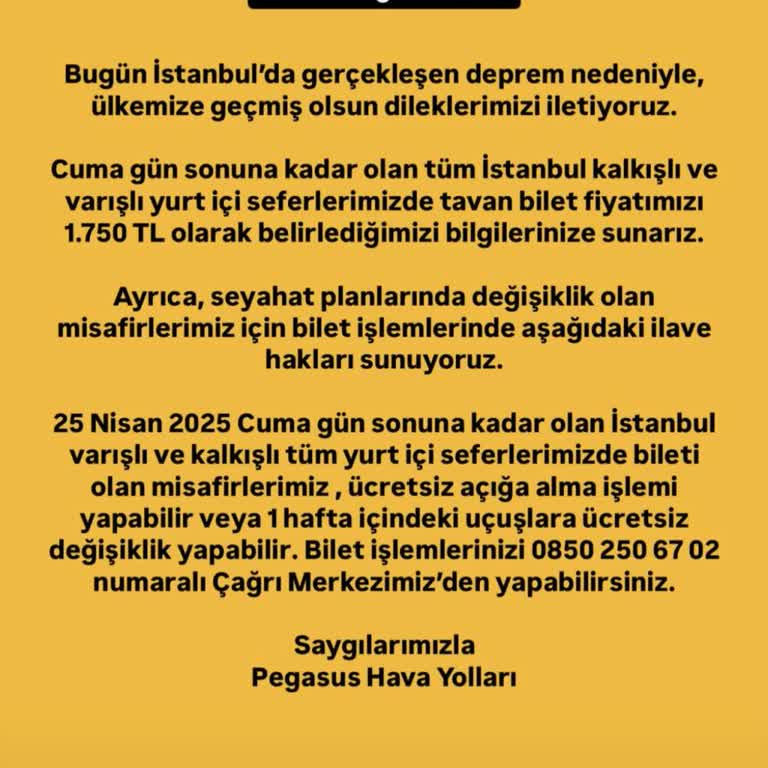 Deprem Sonrası Bilet İadesi Ve Erteleme Hakkında Bilgi Eksikliği