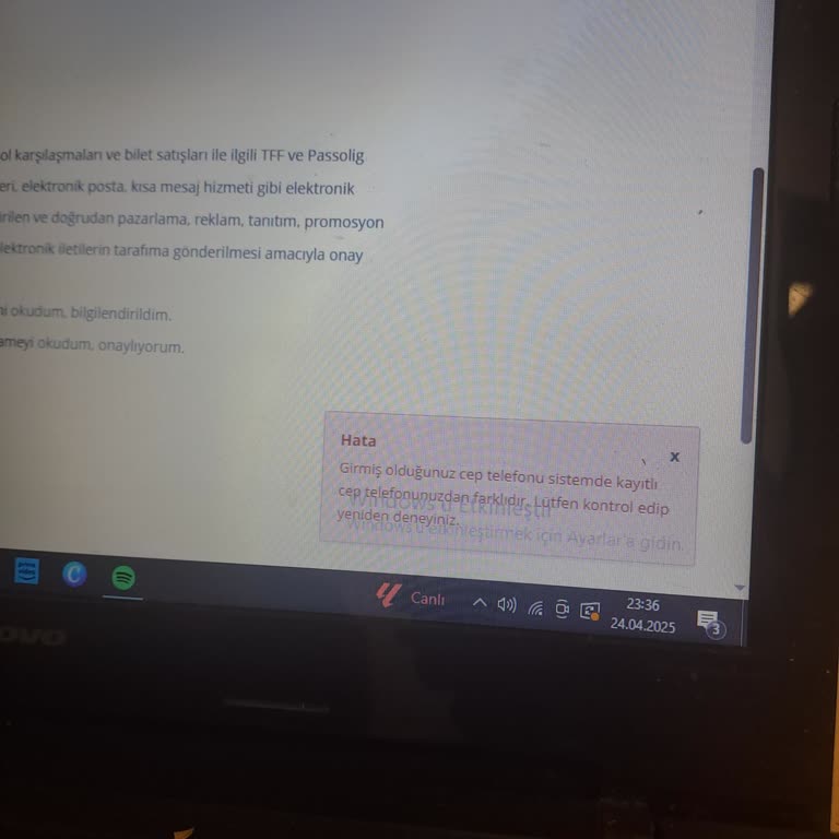 Passolig Başvurusunda Telefon Numarası Hatası Ve Acil Çözüm İsteği