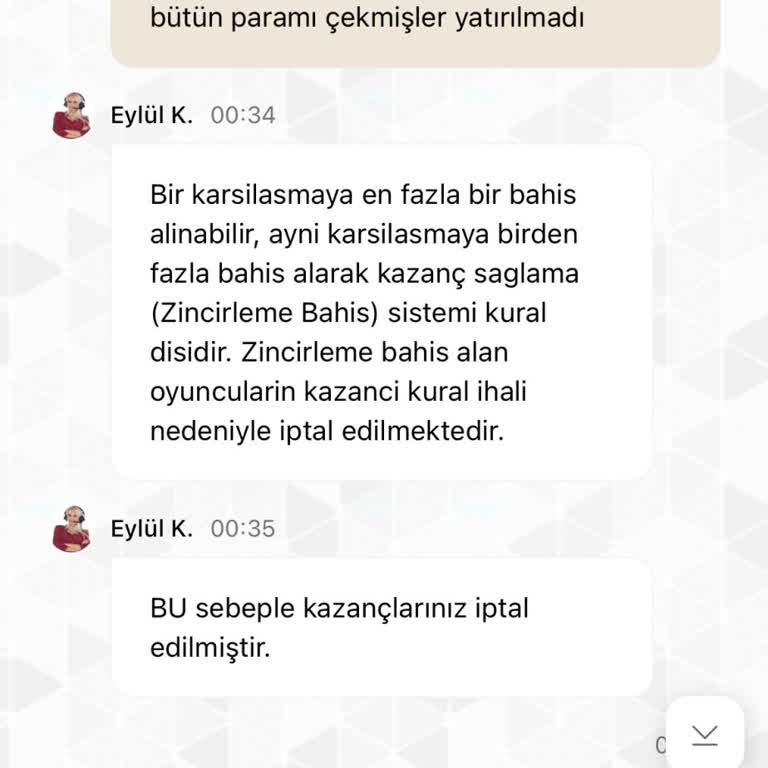 Kazandığım Tutarın Ödenmemesi Ve Zincirleme Bahis Kuralı Mağduriyeti