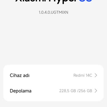 Redmi 14c Telefonumda Sistem Dosyaları Aşırı Hafıza Kullanıyor, Çözüm Bulamıyorum