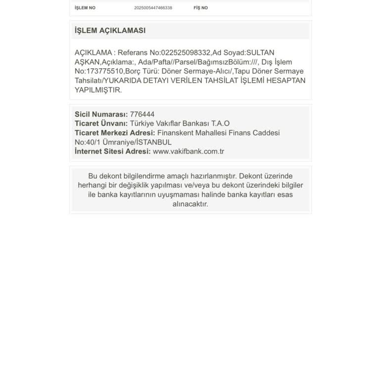 TOKİ Tapu Devrinde Ödenen Döner Sermaye Ücretim İade Edilmedi