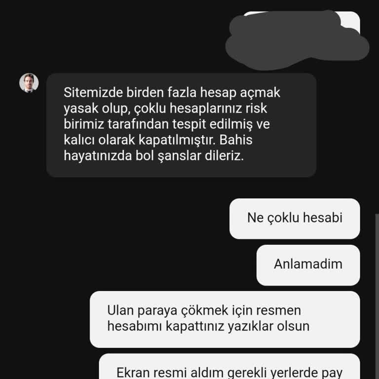 Kazandığım Bonusun Ödemesi Yapılmadan Hesabım Banlandı