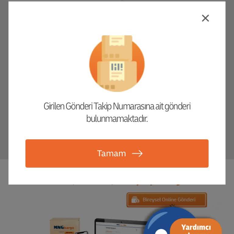 Kargomun Durumu Belirsiz, Destek Bekliyorum