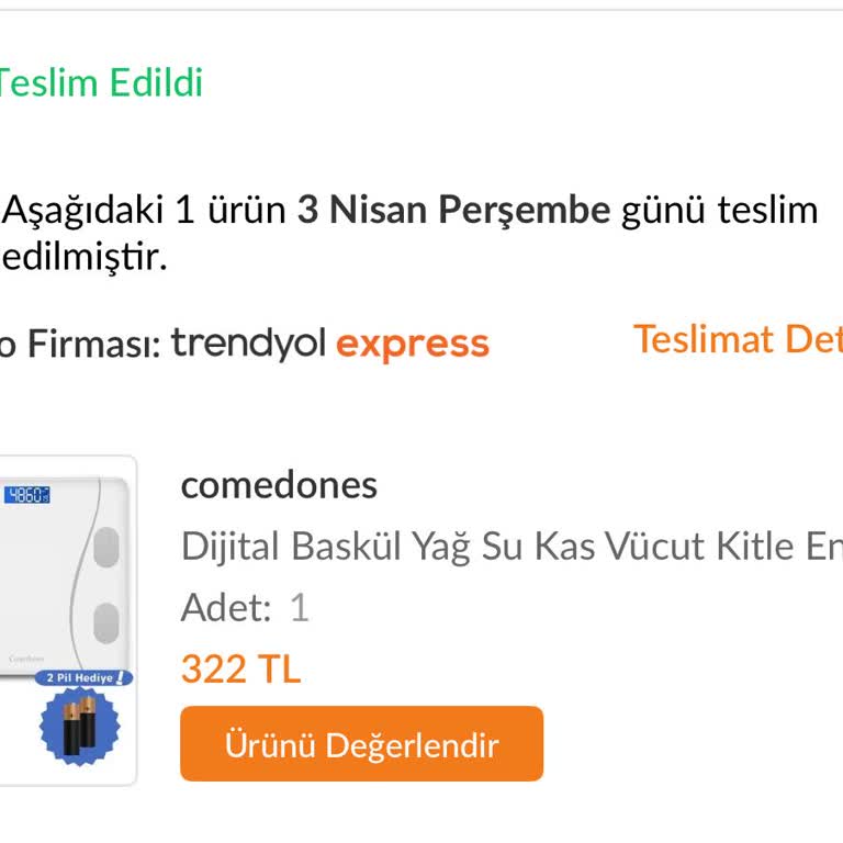 Satın Aldığım Tartı 17 Gün İçinde Bozuldu Ve Çalışmıyor