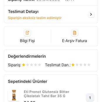 Migros Sanal Market'te İade Ve Eksik Ürün Sorunu