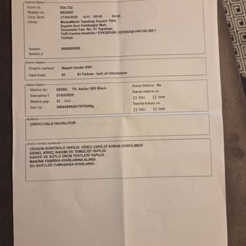 Nespresso Atelier Kahve Makinesi Servis Sürecinde Yaşanan Sorunlar Ve Değişim Talebi