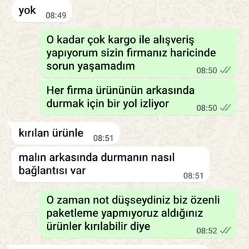 Kırık Gelen Ürünler İçin Firmadan Çözüm Alamadım