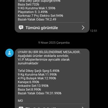 Aksu Çarsı'nın Sürekli Mesajları Sinirlerimi Bozuyor