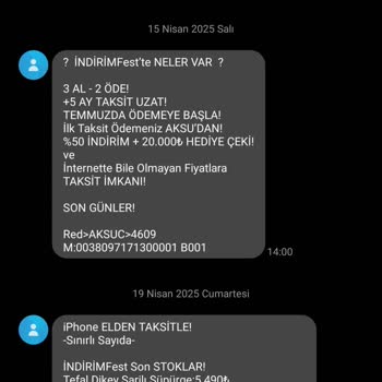 Aksu Çarsı'nın Sürekli Mesajları Sinirlerimi Bozuyor