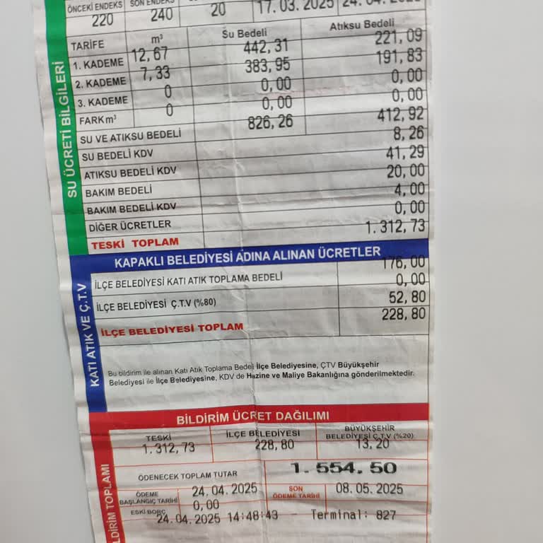 İki Kişilik Aileye Haksız Su Faturası Ve Yanlış Kademe Uygulaması