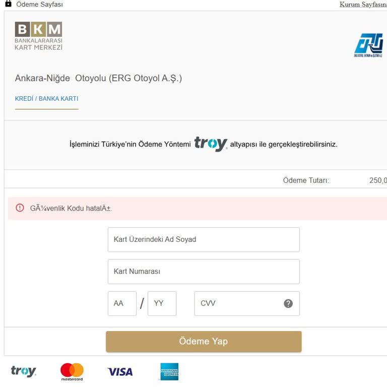 HGS Bakiyesi Yüklenmesine Rağmen Ücret Çekilmiyor, E-Devlette Ödeme Yapılamıyor