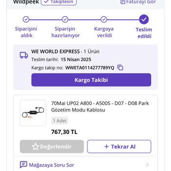 Yanlış Kablo Gönderildi İade Ve İletişim Sorunları Yaşadım