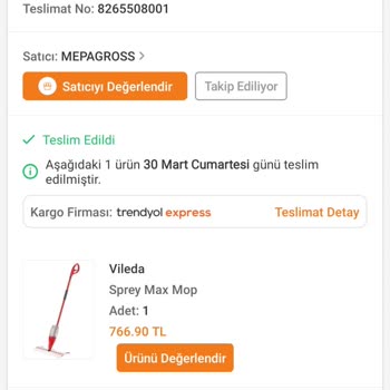Aldığım Mop Sürekli Su Akıtıyor, Yardım Talep Ediyorum