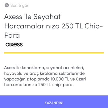 Kampanya Şartları Değiştirildi, Çip Puan Kullanılamıyor!