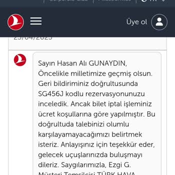 Deprem Sonrası Uçuş İptalinde THY'nin Yetersiz İade Politikası Mağduriyet Yarattı
