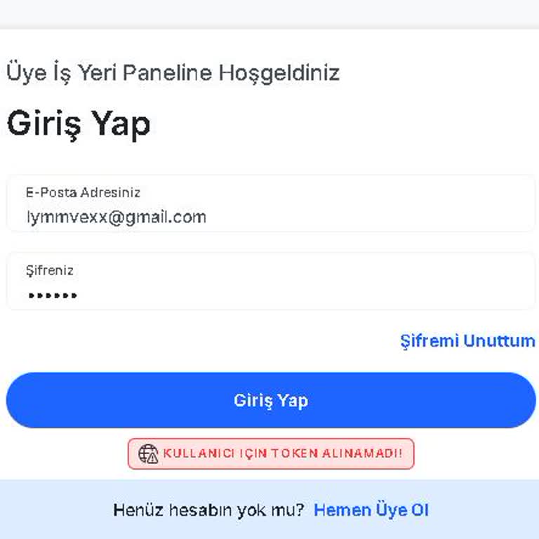 Giriş Yapılamıyor: Token Alınamıyor Hatası Devam Ediyor