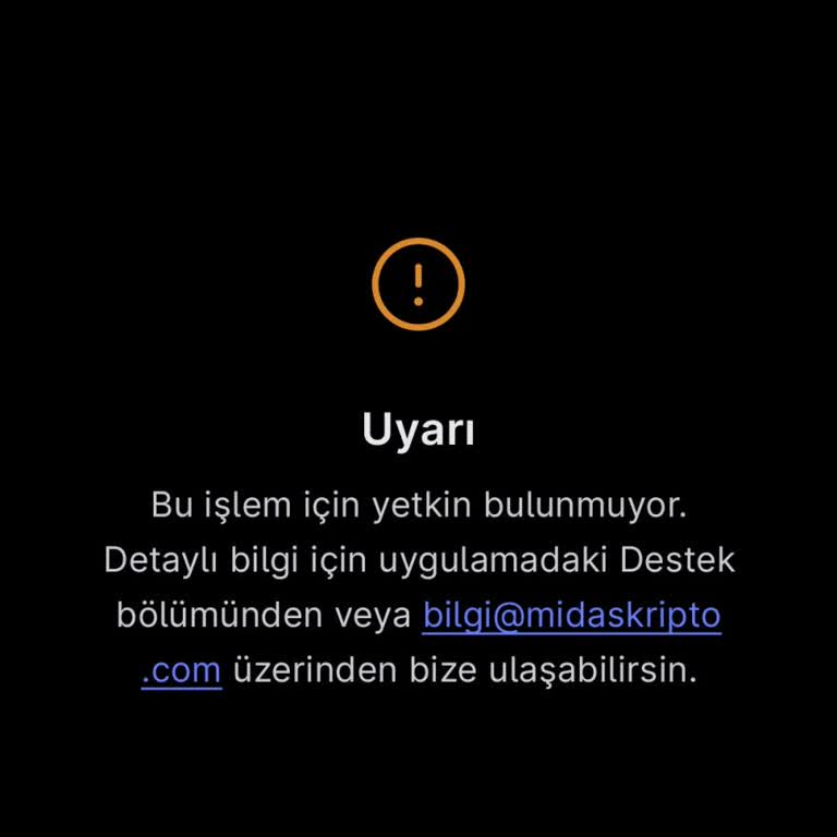 Midas'ta Alım İşlemi Engellendi: Sürekli Hata Alıyorum