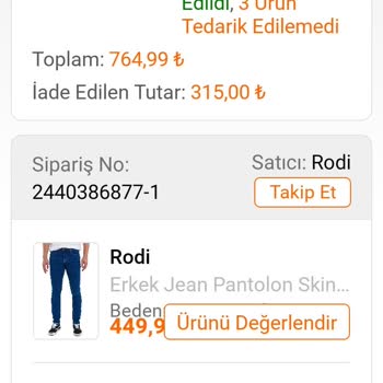 Fiyat Artışı Sonrası Ürün Teslim Edilmedi, İade Gecikti