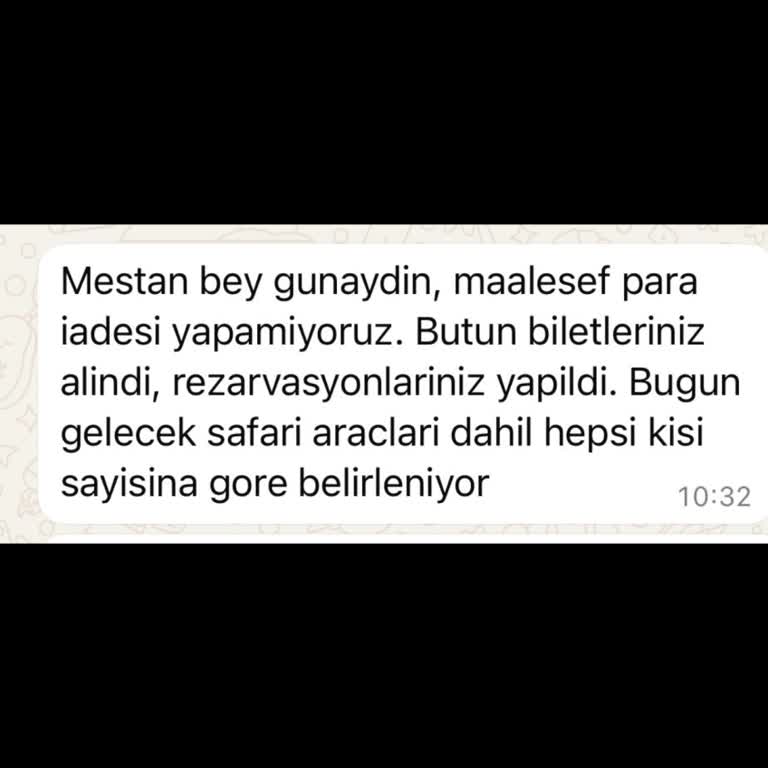 Tur Paketinde İptal Ve İade Sorunu Yaşadım
