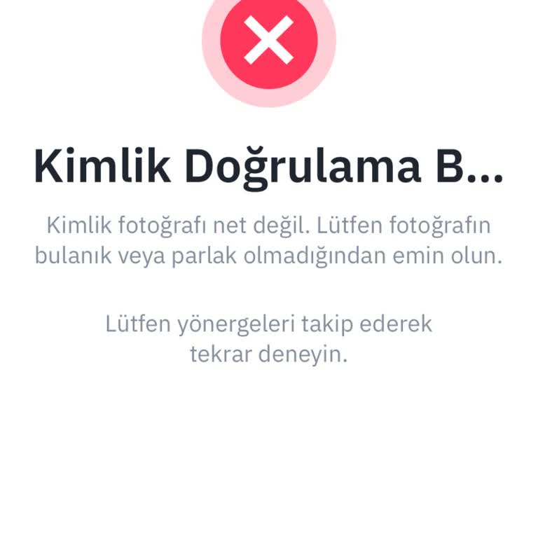 Kimlik Doğrulama Sorunu Nedeniyle Parama Erişemiyorum