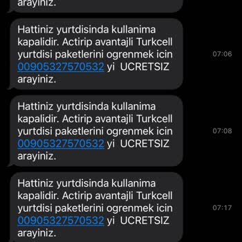 Gece Saatlerinde Gelen Sürekli Reklam Mesajları Nedeniyle Rahatsızlık