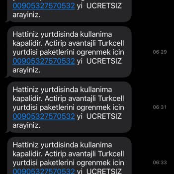 Gece Saatlerinde Gelen Sürekli Reklam Mesajları Nedeniyle Rahatsızlık