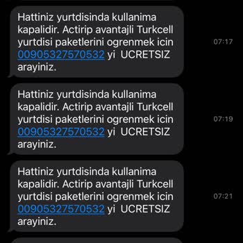 Gece Saatlerinde Gelen Sürekli Reklam Mesajları Nedeniyle Rahatsızlık