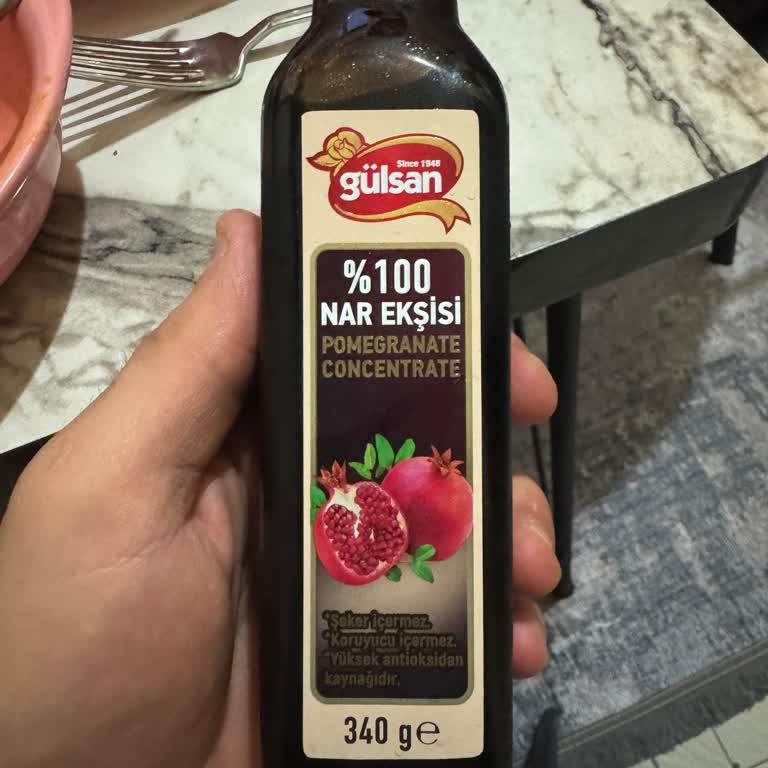 Nar Ekşisinin Tadı Ve Kokusu Beklentiyi Karşılamıyor