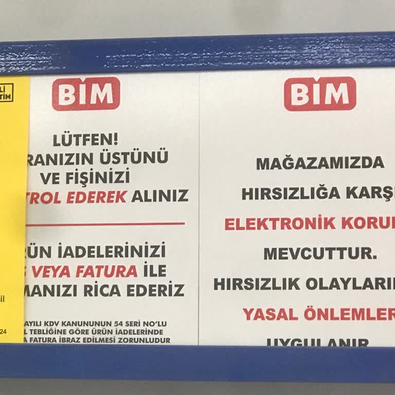 BİM Fişsiz İade Prosedürü Ve Müşteri Memnuniyetsizliği