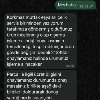 Korkmaz Çaydanlıkta Boya Dökülmesi Ve Garanti Sorunu