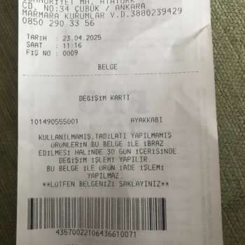 Kinetix Ayakkabıda Garanti Süresinde Yırtılma Mağduriyeti