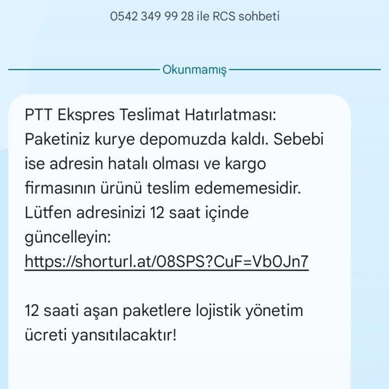 Bana Ait Olmayan Kargo Bildirimiyle Kişisel Bilgilerim Risk Altında Mı