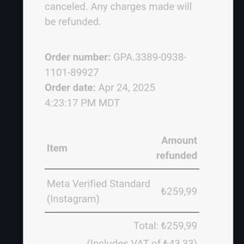 Instagram Meta Verified Aboneliği İptal Edildi, Ücret İadesi Yapılmadı
