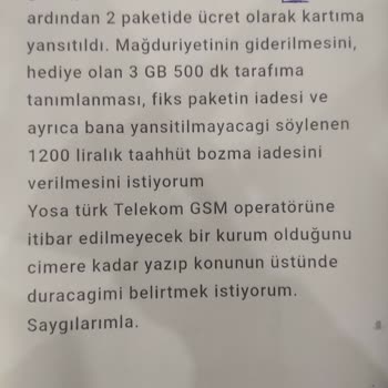 Yanıltıcı Bilgi Ve Hediye Paketin Ulaşmamasıyla Mağduriyet Yaşadım