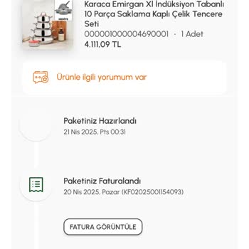 Hediye Granit Tencere Seti Gönderilmedi, Bilgilendirme Eksikliği