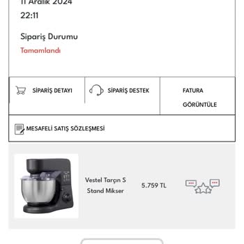 Vestel Mikserin Çırpıcı Aparatı Kırıldı, Yedek Parça Ve Destek Bulamıyorum