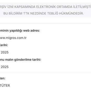 Migros Hemen'den Son Kullanma Tarihi Geçmiş Ürün Ve Yetersiz Müşteri Hizmeti