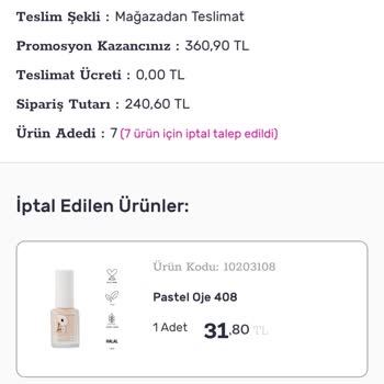 Siparişlerin Gecikmesi Ve Yetersiz Çözüm Süreci