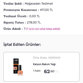 Siparişlerin Gecikmesi Ve Yetersiz Çözüm Süreci