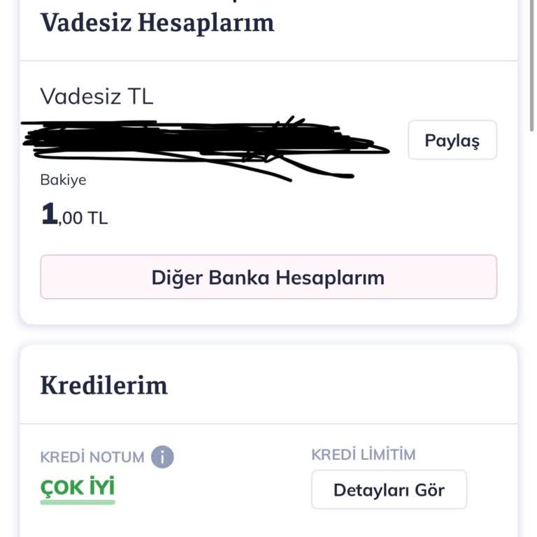 Kredi Notum Yüksek Olmasına Rağmen Talep Ettiğim Kredi Verilmedi