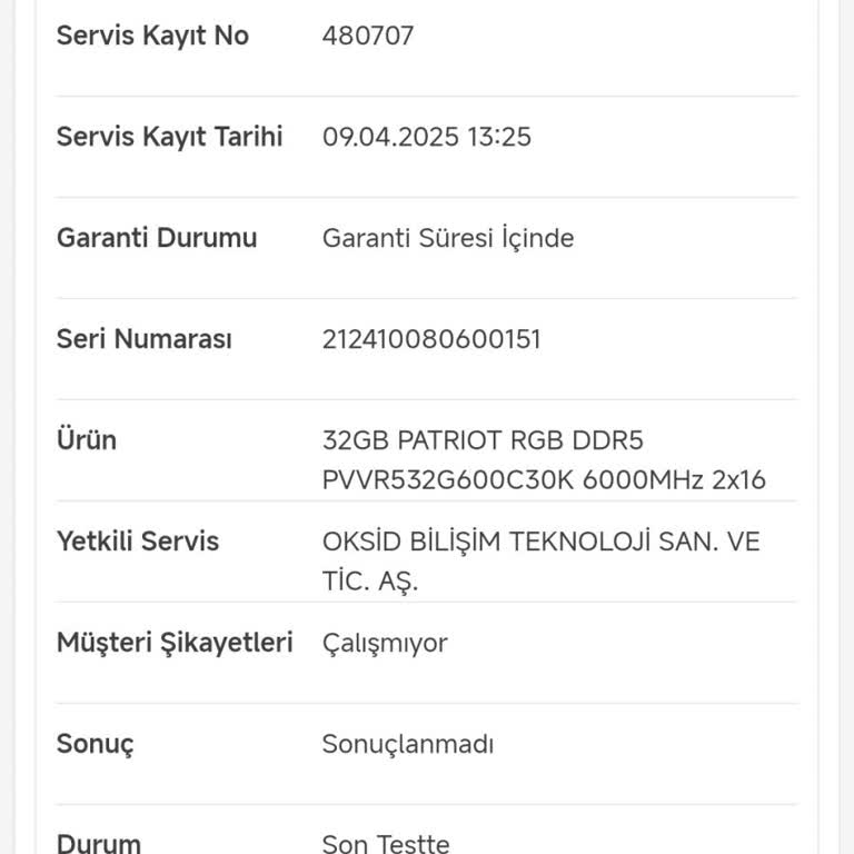Servis Sürecinde Yaşanan Gecikme Ve Çözüm Beklentisi