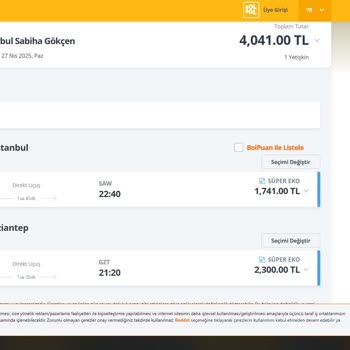 Pegasus Bilet Fiyatlarında Anlamsız Ve Ani Artışlar Yaşadım